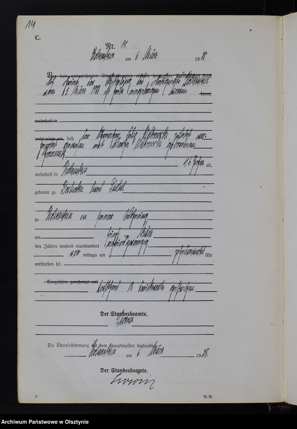 image.from.unit.number "Sterbe-Neben-Register Nr 1 - 85"