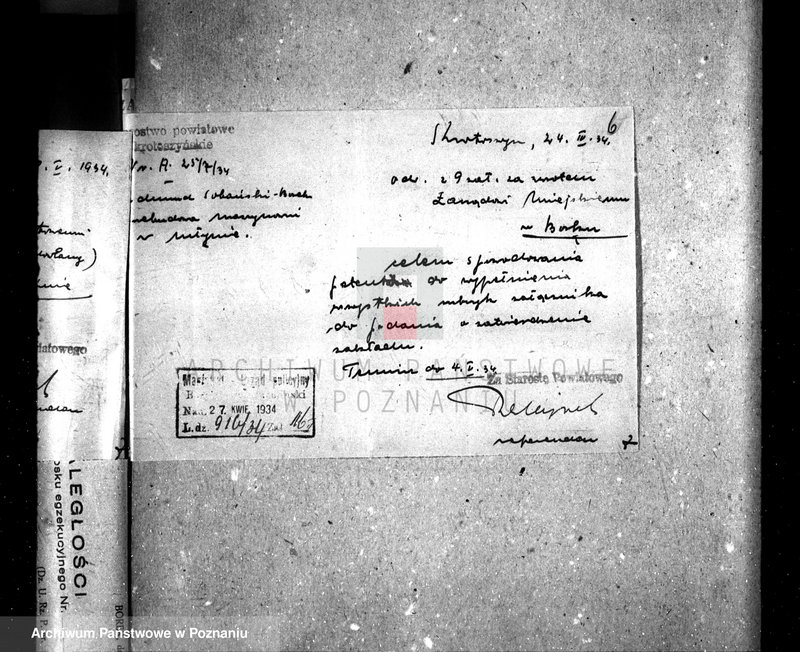 image.from.unit.number "Zatwierdzenie zakładu przemysłowego /młyna/ w Borku, pow. krotoszyński własność E. Sobańskiego"