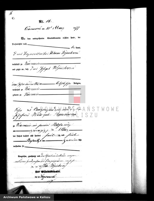 Obraz 19 z jednostki "[Księga zgonów]"