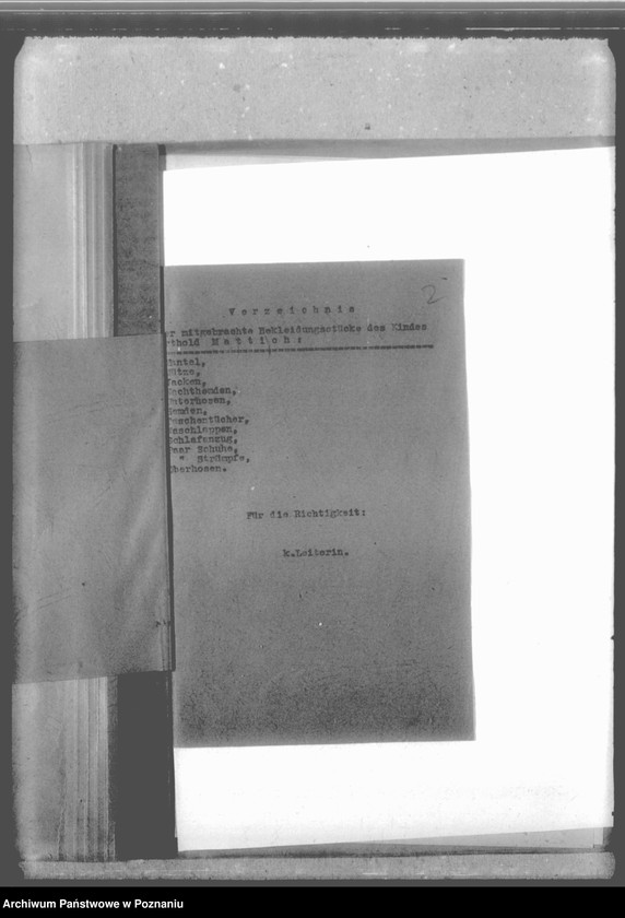 Obraz 6 z jednostki "[Akta personalne wychowanka Bertholda Mattich, ur. 3 IV 1940]."