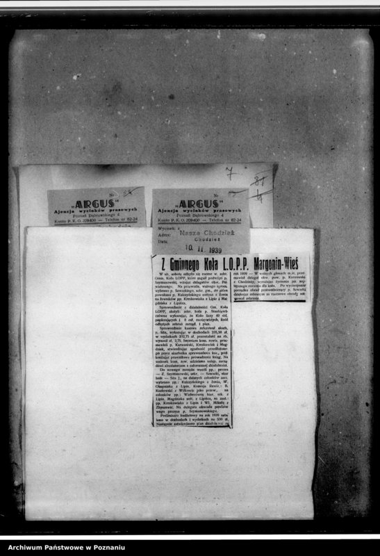 Obraz 15 z jednostki "Wycinki prasowe dotyczące działalności Ligi Obrony Powietrznej i Przeciwgazowej w Poznaniu"