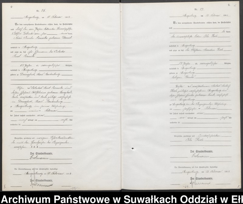 image.from.unit.number "Sterbe-Neben-Register des Preussischen Standes-Amtes Angerburg Kreis Angerburg"