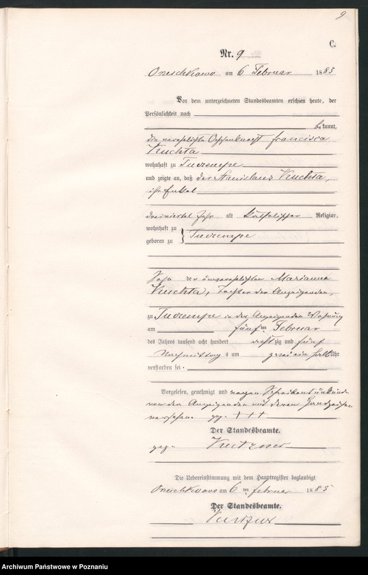 Obraz 12 z jednostki "Księga zgonów"