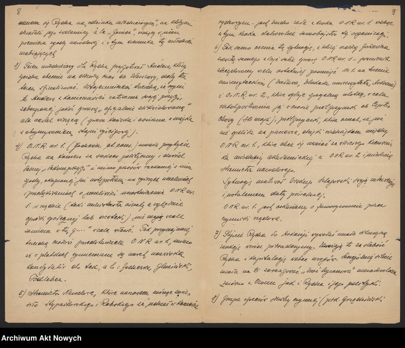 image.from.unit.number "Modelski Izydor, pułkownik. Sytuacja w Polsce. Stosunki w wojsku i w obozie rządzącym."