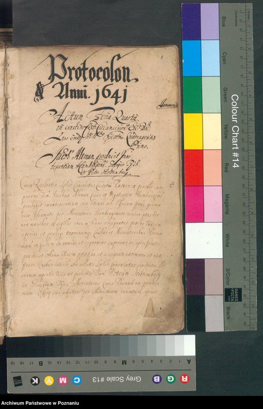 Obraz 5 z jednostki "Protocolon anni 1641actorum officii consularis Posnaniensis."