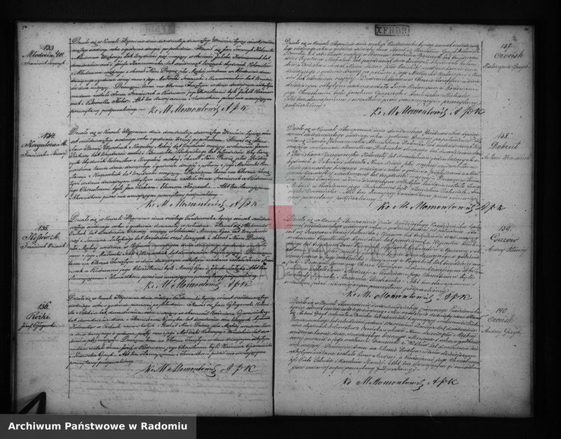 Obraz 20 z jednostki "[Akta Stanu Cywilnego wyznania rzymsko - katolickiego parafii] Kowala 1867 rok"