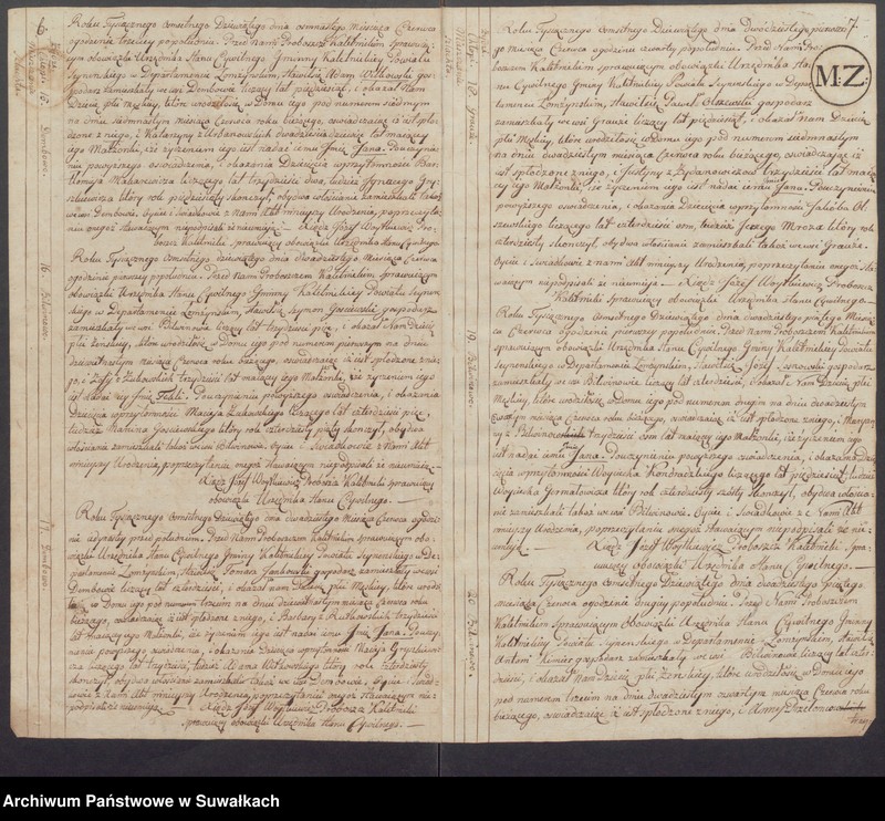 image.from.unit.number "Akta Urodzenia Stanu Cywilnego od pierwszego Maja Roku 1809 Gminy Kaletnickiey"