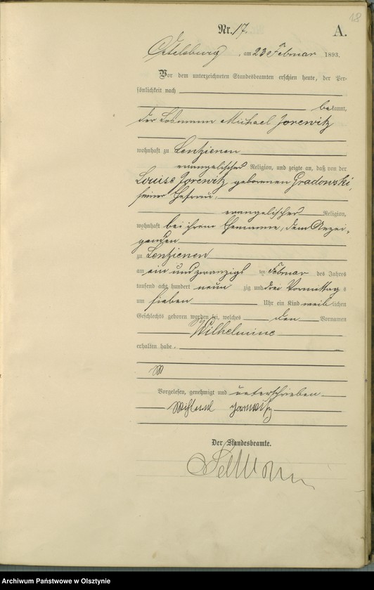 image.from.unit.number "Geburts-Haupt-Register Nr 1 - 96"