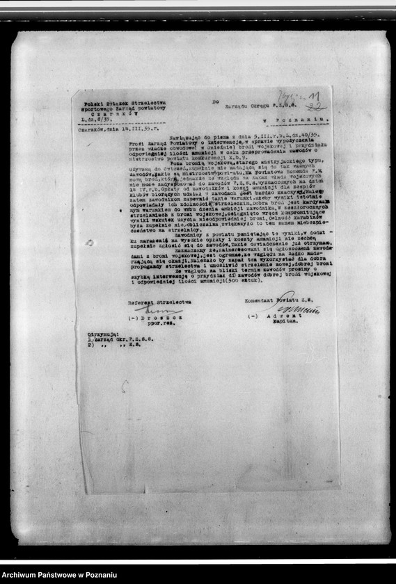 Obraz 15 z jednostki "Sprawy organizacyjne i personalne, korespondencja - ogłoszenia, listy członków, kwestionariusze"