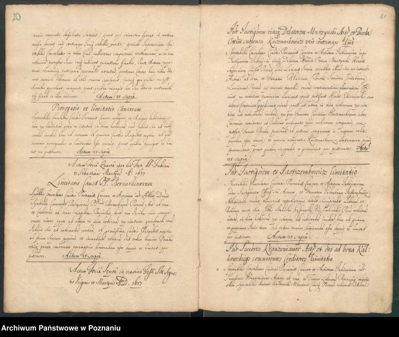 image.from.unit.number "Protocolon actorum officii consularis Posnaniensis."