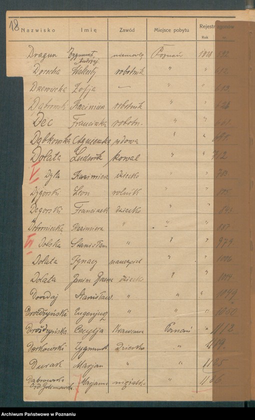 image.from.unit.number "Spis alfabetyczny zgonów za 1928"