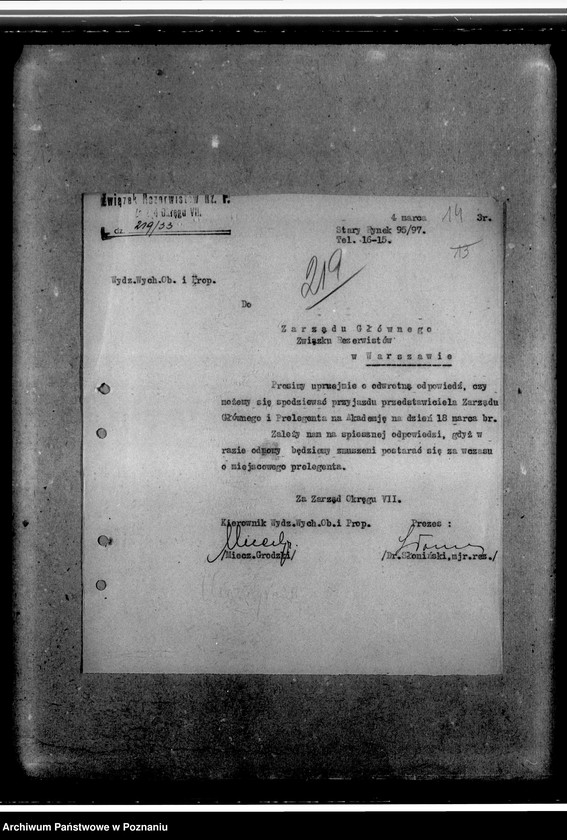 Obraz 18 z jednostki "Korespondencja z Zarządem Głównym"