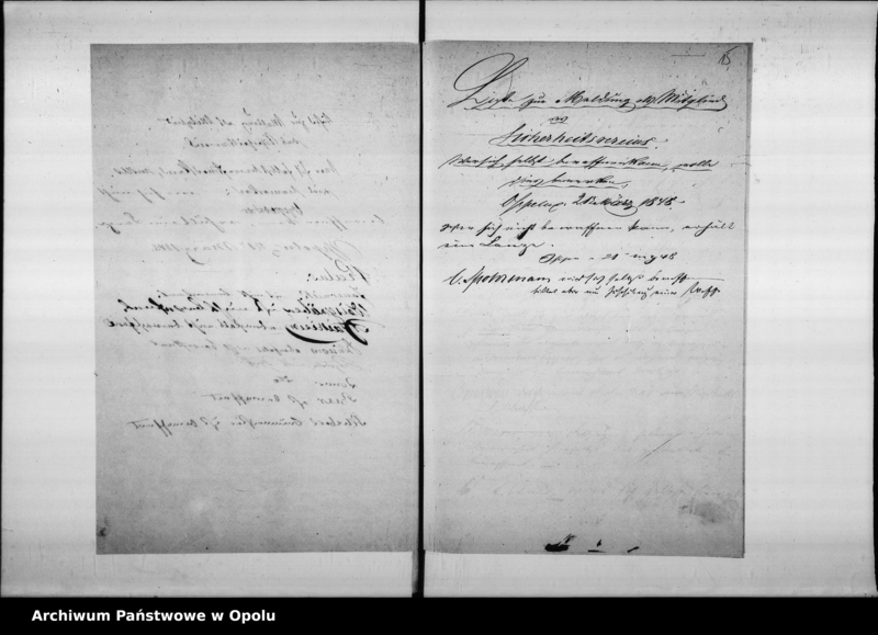 Obraz 14 z jednostki "Acta betreffend die Bildung des Sicherheits - Vereins in hiesiger Stadt Vol I de anno 1848"