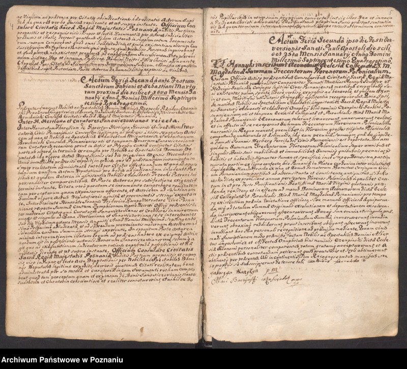 Obraz 7 z jednostki "Liber actorum officii consularis civitatis Posnaniae."