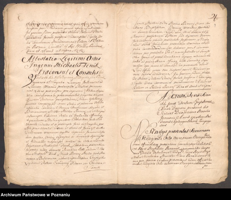 Obraz 6 z jednostki "Acta coram officio consulario Posnaniensi."