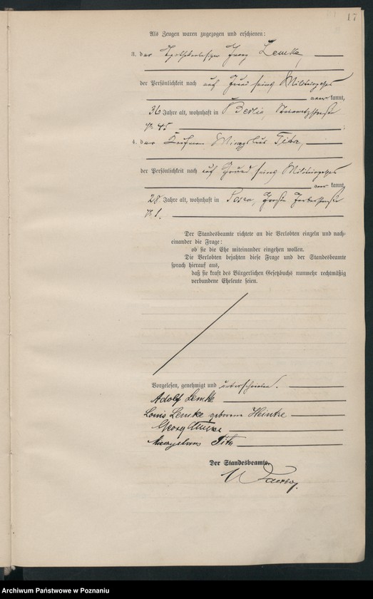 Obraz 19 z jednostki "Księga miejscowa małżeństw tom II [Rejestr główny małżeństw]"