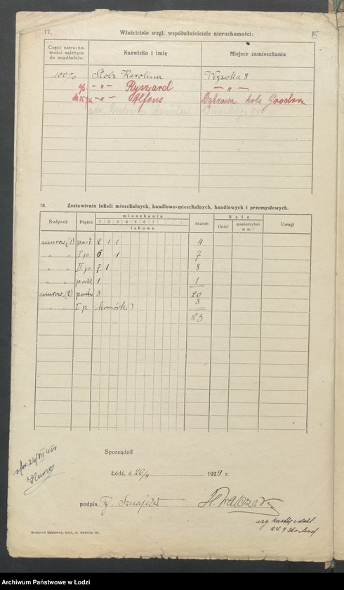 image.from.unit.number "Księga inwentarzowa nieruchomości m. Łodzi ul. Wysoka"