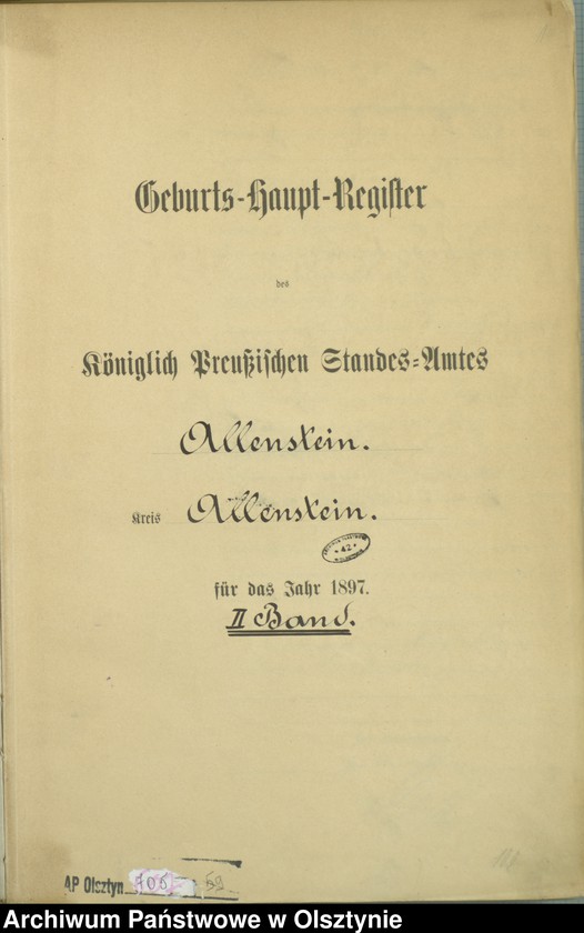 image.from.unit.number "Geburts-Haupt-Register Tom II,Nr 400 - 789"