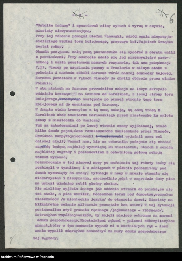 Obraz 19 z jednostki "Relacje i wspomnienia dotyczące powstania wielkopolskiego: 1. Miejska Górka, powiat Rawicz, województwo poznańskie, 2. Międzychód, powiat Międzychód, województwo poznańskie, 3. Miłosław, powiat Września, województwo poznańskie, 4. Mogilno, powiat Mogilno, województwo bydgoskie, 5. Mrocza, powiat Wyrzynek, województwo bydgoskie. Okupacja hitlerowska w Mogilnie. Dwa zdjęcia: s.15 i s.25 - fotografie relacjonującego."