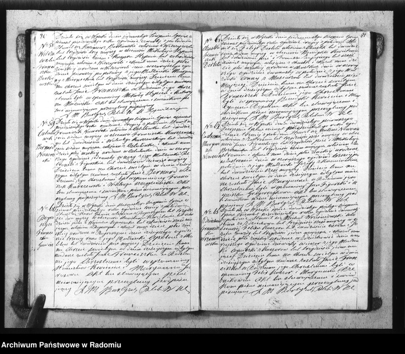 image.from.unit.number "Duplikat akt Religijno - Cywilnych Urodzonych, Zaszlubionych i Zmarłych Parafii Wysoka spisanych za rok 1850"