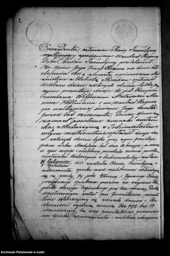 Obraz 6 z jednostki "Akta tyczące się ustanowienia opieki nad nieletnią Matyldą Regner po zmarłym Józefie Regner pozostałej córce"