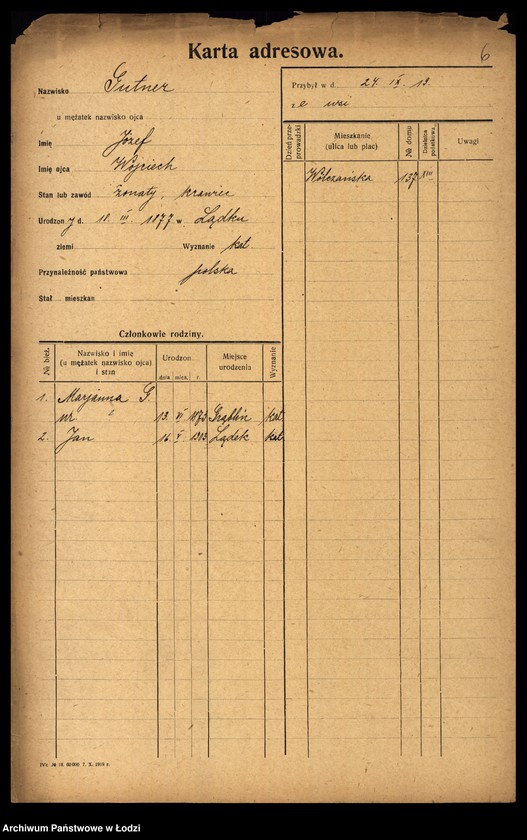 image.from.unit.number "[Spis ludności Łodzi] Gutmanowicz - Gzowski"