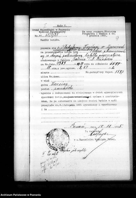 Obraz 13 z jednostki "Krzesiny powiat poznański własność Krych nr woj. kotła 5587"