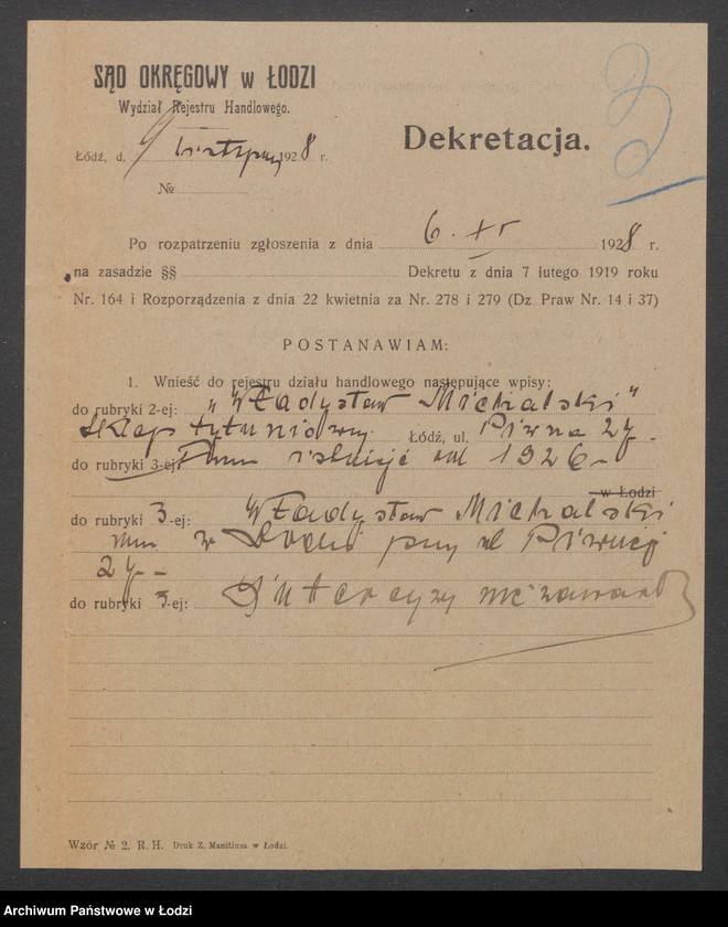 Obraz 5 z jednostki "Władysław Michalski – sklep tytoniowy"