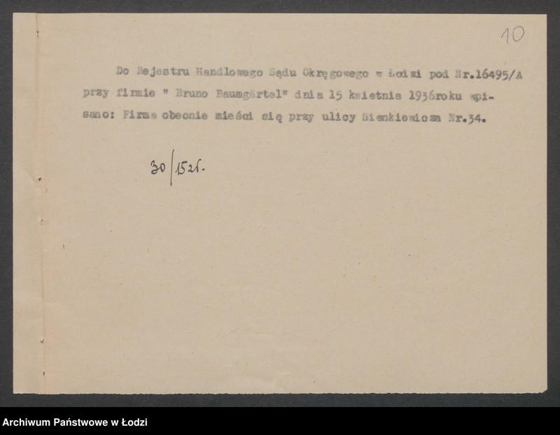 Obraz 12 z jednostki "Bruno Baumgärtel – przedstawicielstwo handlowe"