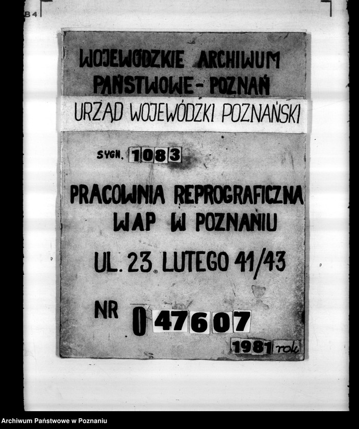 Obraz 1 z jednostki "/Polski Związek Lokatorów i Sublokatorów w Poznaniu/"