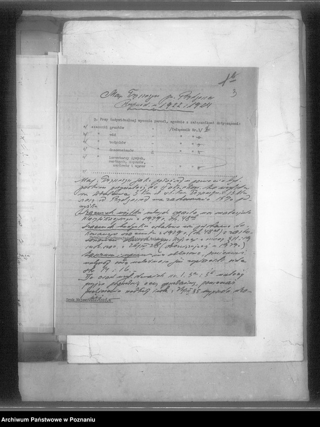 Obraz 7 z jednostki "Operat szacunkowy majątku Tryszczyn powiatu bydgoskiego"