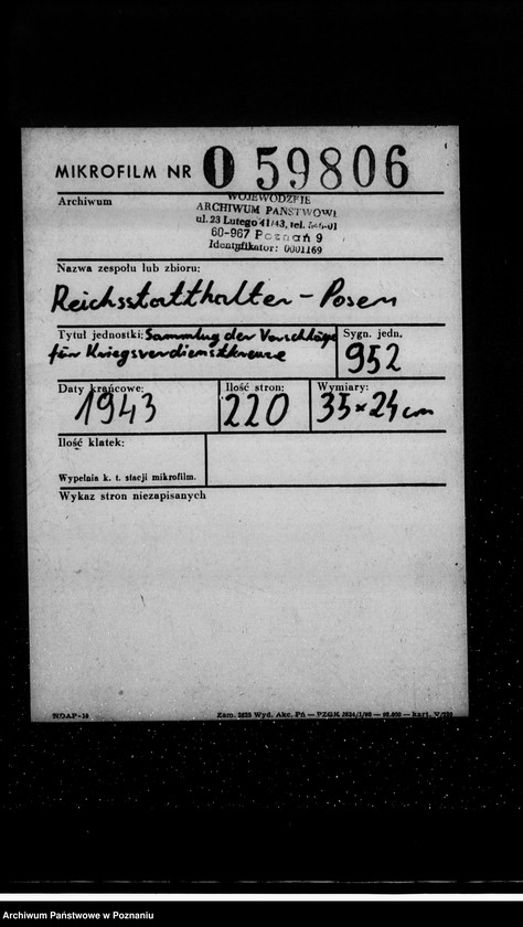 Obraz 2 z jednostki "Sammlung der Vorschläge für Kriegsverdienstkreuze"