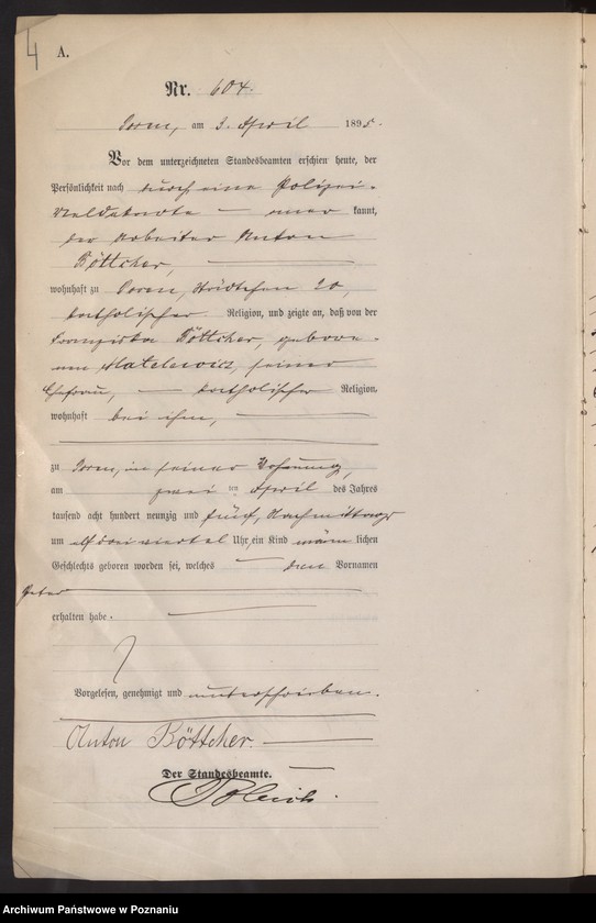 Obraz 7 z jednostki "Księga urodzeń t. II"