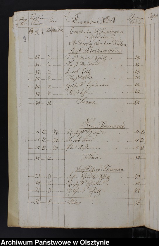 image.from.unit.number "Jahr Kirchen Rechnung der Silberbachschen Kirchen aller Einnahme und Ausgabe wie auch Bau-Rechnung"