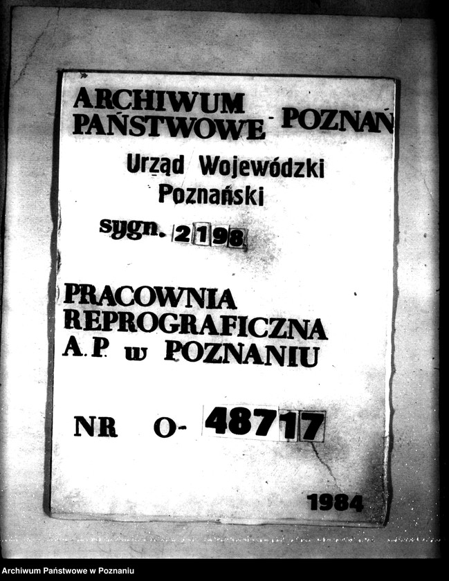 Obraz 1 z jednostki "Sprawy ogólne dotyczące wyłączeń z art.. 4 i 5 ustawy o wykonaniu reformy rolnej z terenu powiatu inowrocławskiego"