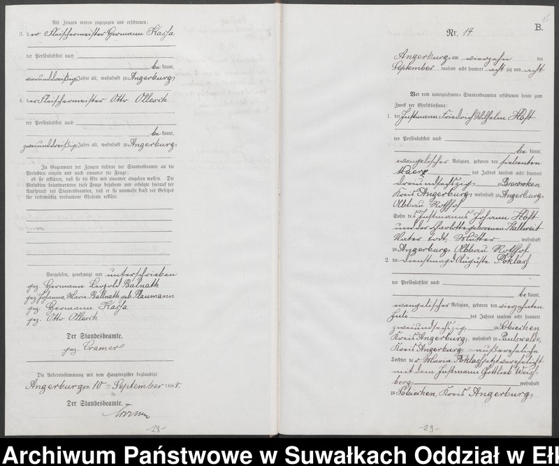 image.from.unit.number "Heiraths-Neben-Register des Preussischen Standes-Amtes Angerburg Kreis Angerburg"