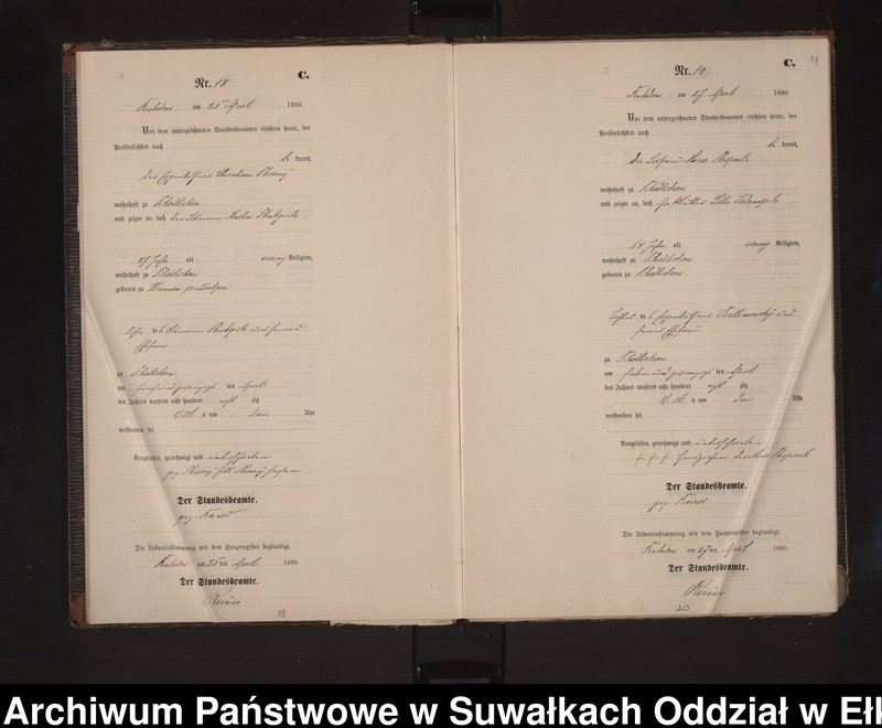 image.from.unit.number "Sterbe-Neben-Register des Preussischen Standes-Amtes Stasswinnen Kreis Loetzen"