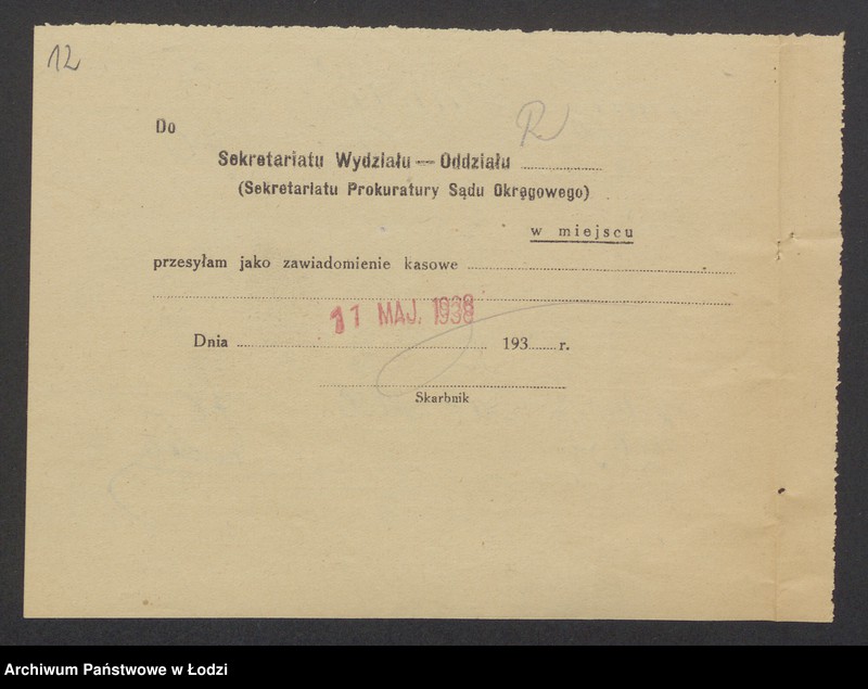 Obraz 14 z jednostki "Izrael Rozenblum, Aron Hoberman- sprzedaż przędzy i wyrobów włokienniczych"