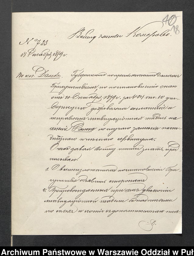 image.from.unit.number "O urządzaniu chłopów byłej rządowej wsi Dalekie, gm. Komorowo"
