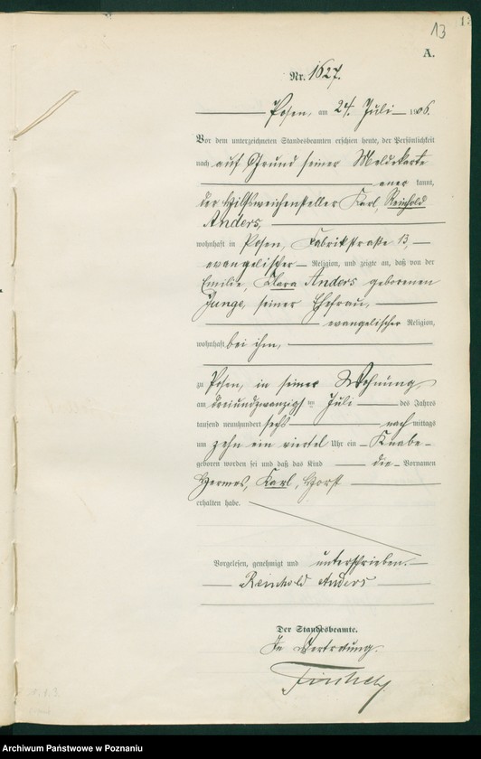 Obraz 15 z jednostki "Księga miejscowa urodzeń tom IV"