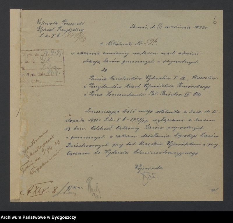 image.from.unit.number "Sprawy innych wydziałów, opracowanie w wydziale Prezydialnym"