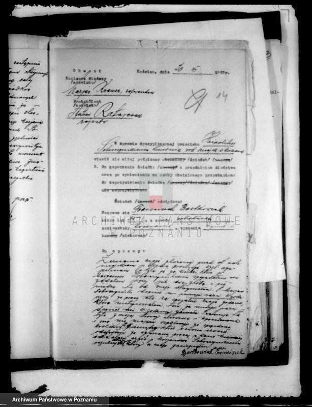 Obraz 18 z jednostki "Sprawy różne miasta Kościana"