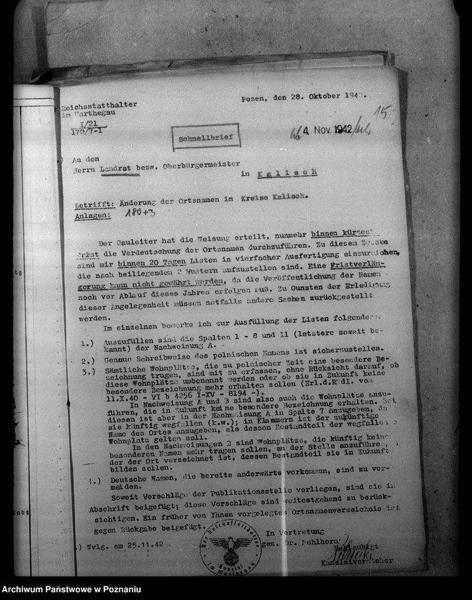 Obraz 19 z jednostki "Ortsnamenänderung Kreis Kalisch - Kalisz"