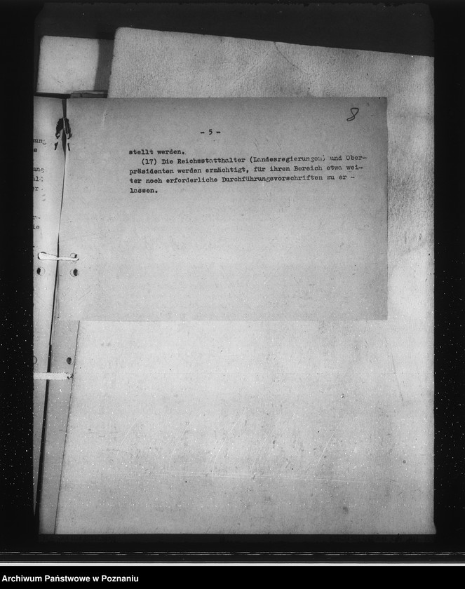 Obraz 12 z jednostki "Verordnung über die Rechtsverhältnisse der Schutzangehörigen und staatenlosen unehelichen Kinder polnischen Volkstums"