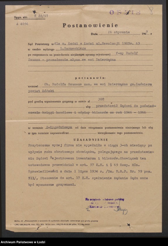 Obraz 10 z jednostki "Rudolf Szuman- prowadzenie młyna"