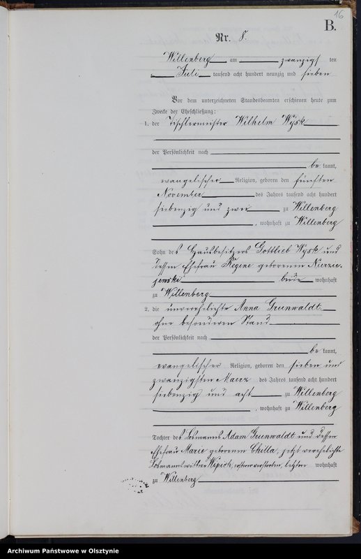 image.from.unit.number "Heiraths-Neben-Register Nr 1 - 20"