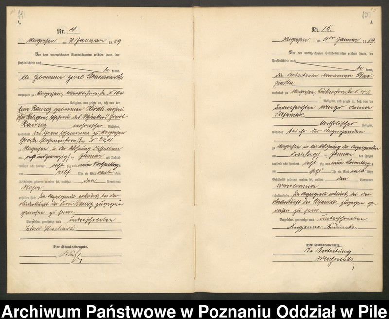 Obraz 10 z jednostki "Księga urodzeń"