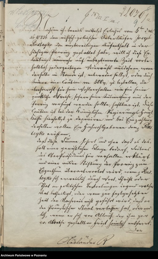 Obraz 14 z jednostki "A. betr. Josef Rusteyko, Bibliothekar des Grafen Johann Działyński"