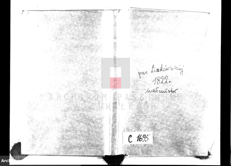 image.from.unit.number "Księga Aktów Zaślubionych Urzędnika Stanu Cywilnego Gminy Liszkowskiey od 1- go stycznia 1822 roku"