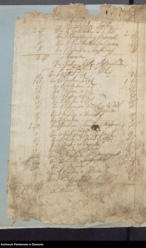 image.from.unit.number "Passenheimsche Stadt Kirchen Rechnung über Einnahme und Ausgabe"